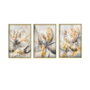 Wallity Cuadro Decorativo de Vidrio Templado Multicolor 30 x 40 cm (3 piezas)